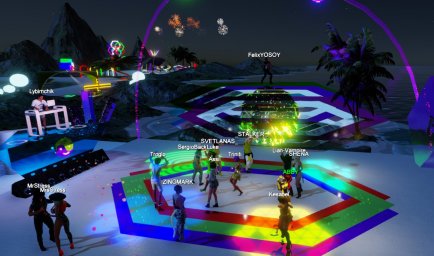 Вечеринка "На Расстоянии"-3d Party KAZANTIP в 3dxchat Exotica.
