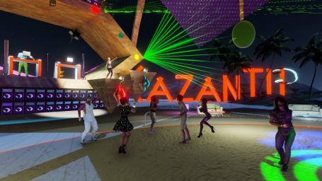 Фантастическая  вечеринка 3d Party KAZANTIP в 3dxchat Exotica